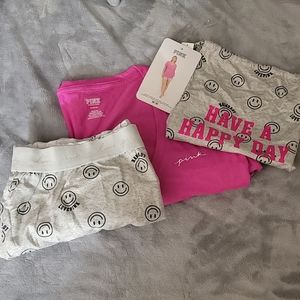 Victoria secret pink pajama set NWT